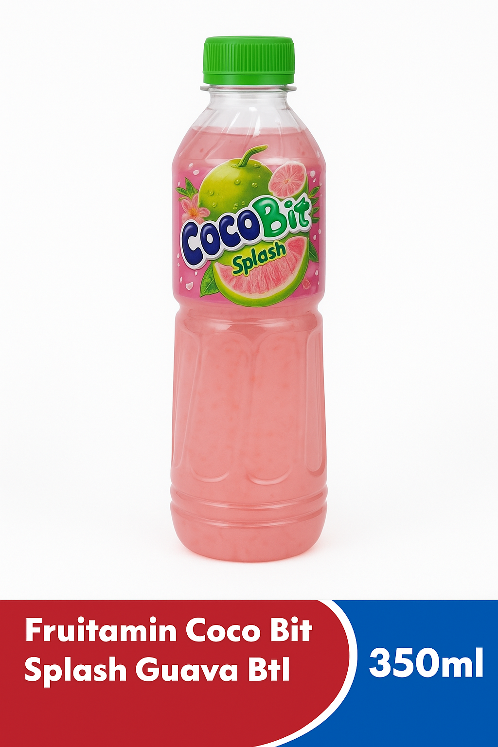 FRUITAMIN MINUMAN COCO BIT SPLASH GUAVA BTL 350mL