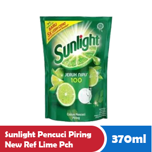 SUNLIGHT PENCUCI PIRING NEW REF LIME PCH 370mL