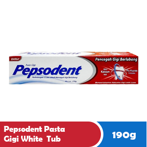 PEPSODENT PASTA GIGI WHITE TUB 190g