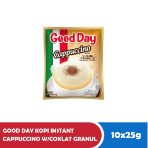 GOOD DAY KOPI INSTANT CAPPUCCINO W/COKLAT GRANUL RCG 10x25g