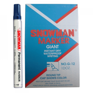 SNOWMAN SPIDOL GIANT BIRU PCS