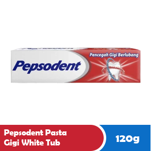 PEPSODENT PASTA GIGI WHITE TUB 120g