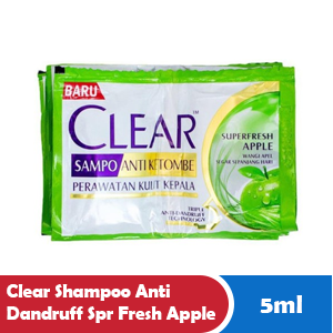 CLEAR SHAMPOO ANTI DANDRUFF SPR FRESH APPLE SCT 2x9mL