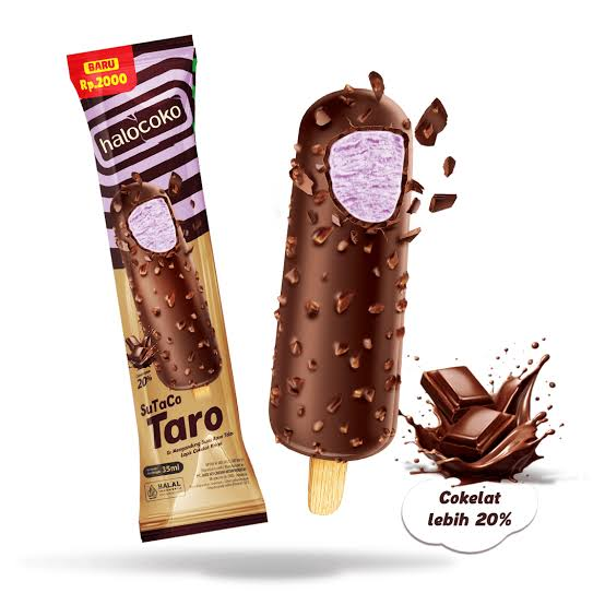 HALOCOKO SUTACO TARO ES SUSU RASA TALAS LAPIS COKELAT KRISPI 35ML
