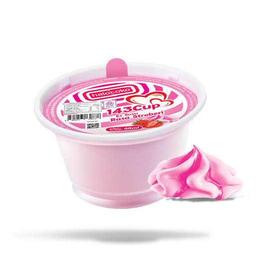 HALOCOKO 143 CUP ES SUSU RASA STROBERI 60ML