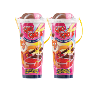 CHO-CHO WAFER SNACK CHOCOLATE STRAWBERRY CUP 40/35g