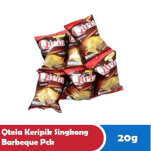 QTELA KERIPIK SINGKONG BARBEQUE PCK 23/20g