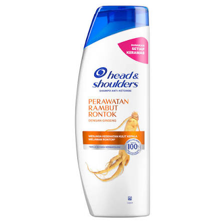 HEAD & SHOULDERS SHAMPO ANTI-KETOMBE PERAWATAN RAMBUT RONTOK DENGAN GINSENG