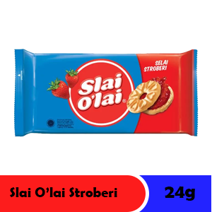 ROMA BISCUIT SUSU+SELAI SLAI O'LAI STRAWBERRY PCK 24/32g