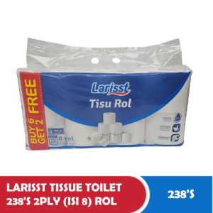LARISST TISSUE TOILET 238'S 2PLY (ISI 8) ROL