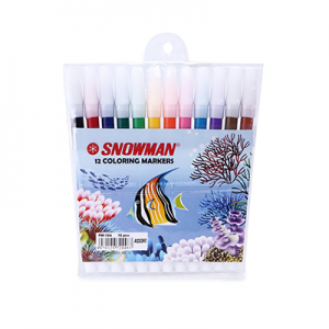 SNOWMAN SPIDOL 12 WARNA PCK