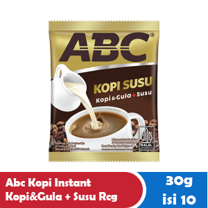 ABC KOPI INSTANT KOPI&GULA+SUSU RCG 10x30g