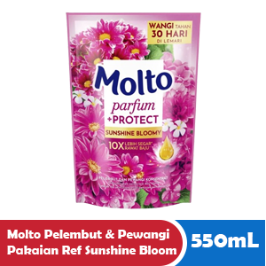 MOLTO PELEMBUT & PEWANGI PAKAIAN REF SUNSHINE BLOOM PCH 550mL
