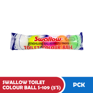 SWALLOW TOILET COLOUR BALL S-109 (5'S) PCK