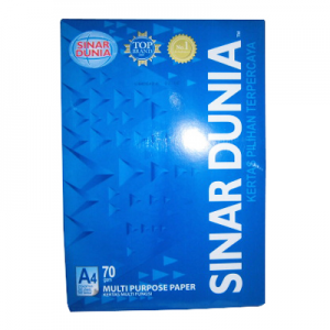 SINAR DUNIA KERTAS FOTOCOPY A4 70/75G PCK 210x297mm