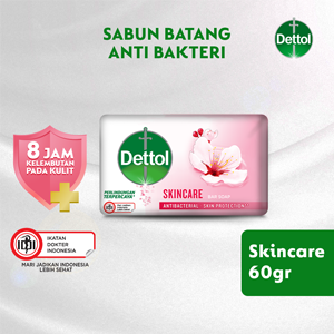 DETTOL SABUN MANDI ANTI BAKTERI SKINCARE BAR 60g