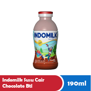 INDOMILK SUSU CAIR CHOCOLATE BTL 190mL